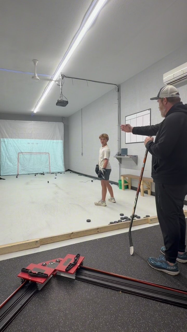 Coach working with players at the BTP facility
